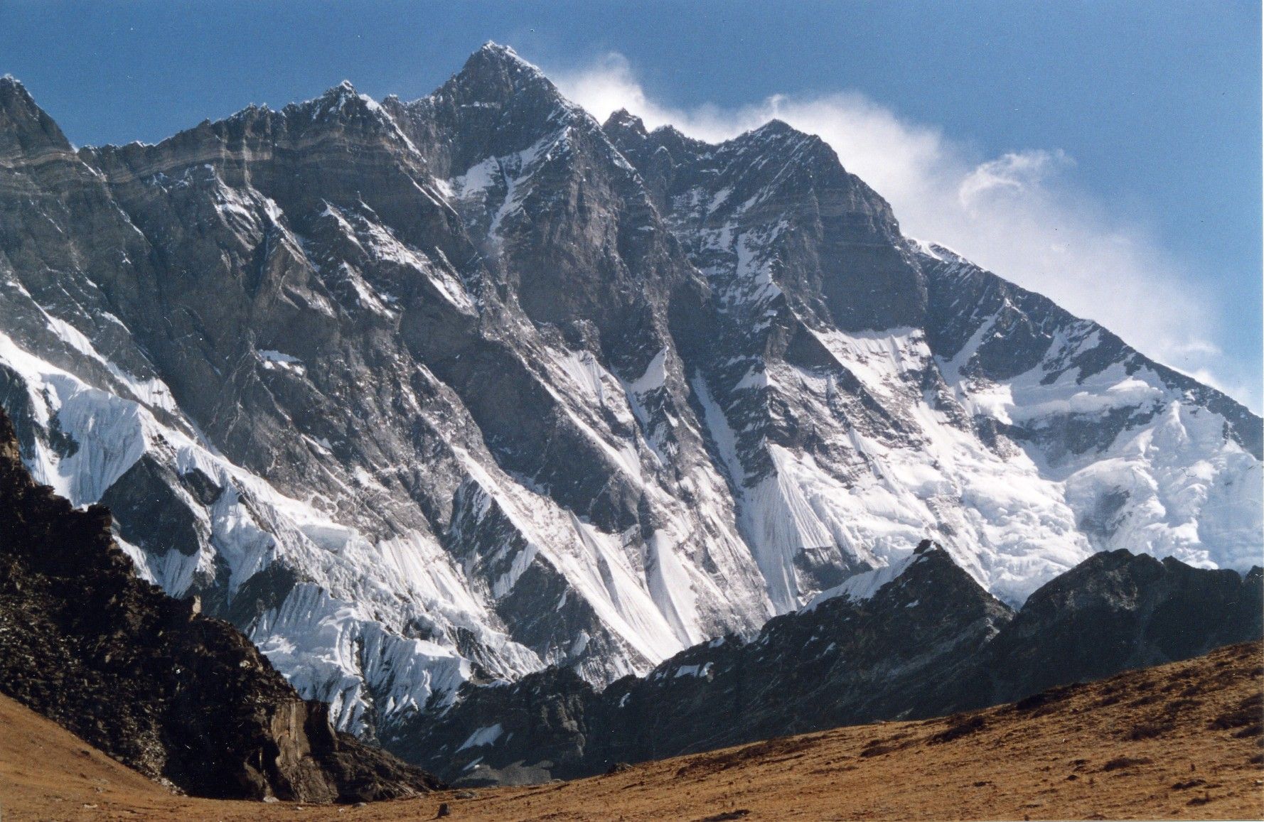 Lhotse Mountains in Nepal